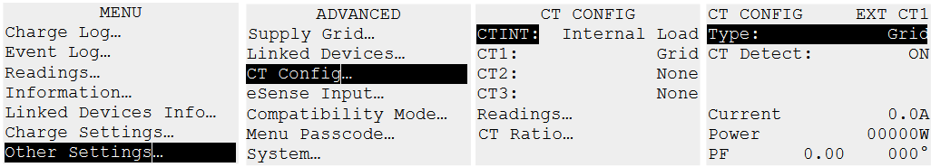 Check Grid CT / Installation Limit / Grid CT Lost